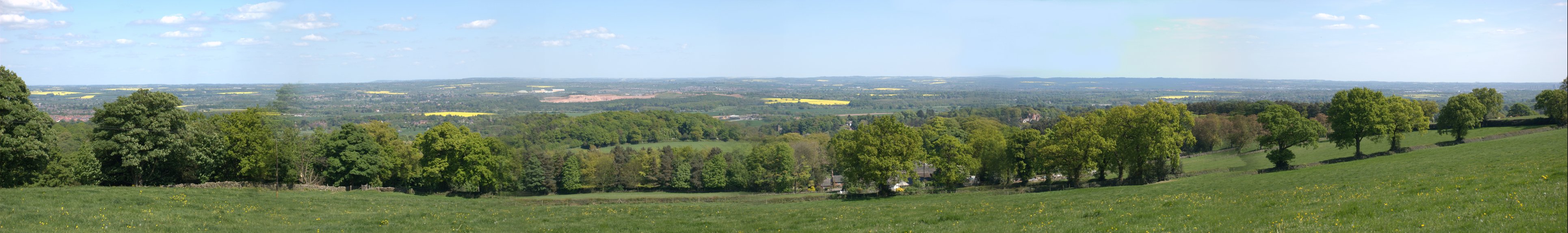 The View from the top of Broombriggs Hill, Charnwood Forest, Leicestershire, England, Great Britain