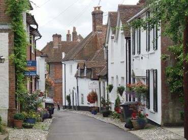 Photograph of a pretty street, Bishops Waltham, Hampshire, England