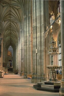Photograph of the North Aisle, Canterbury Cathedral, Canterbury, Kent, England