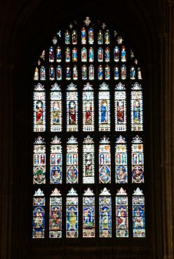 Photograph of the West Window, Canterbury Cathedral, Canterbury, Kent, England