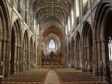 View of the Nave, Chester Cathedral, Chester, Cheshire, England