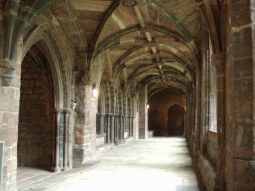 Photograph of part of the Cloisters, Chester Cathedral, Chester, Cheshire, England