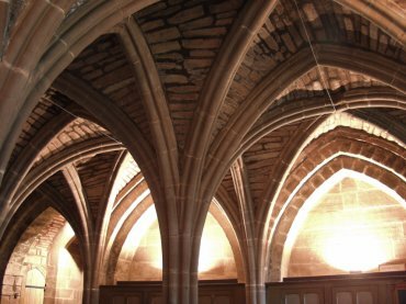 View of the Chapter House Vestibule, Chester Cathedral, Chester, Cheshire, England