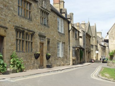 View of Lower High Street, Chipping Campden, Gloucestershire, England