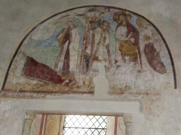 Photograph of the Raising of Jairus's Daughter, St. Michael and All Angels Church, Copford Green, Essex, England