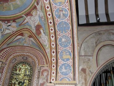 Photograph of Signs of the Zodiac, St. Michael and All Angels Church, Copford Green, Essex, England