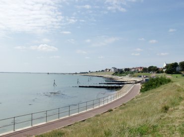View of the sea front, Dovercourt, Essex, England