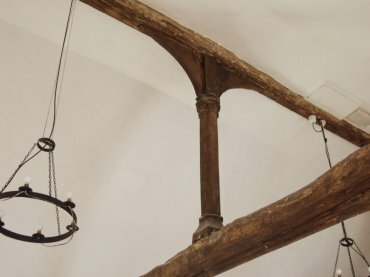 Photograph of a Crownpost in the Guildhall, Hadleigh, Suffolk, England