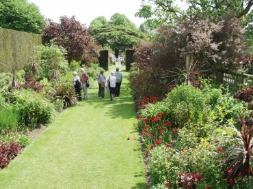 View of Hidcote Manor Gardens, Chipping Campden, Gloucestershire, England