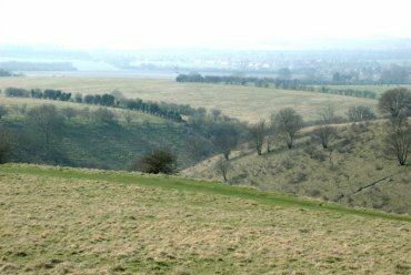 View from the Ivinghoe Hills, Buckinghamshire, England