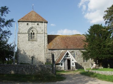 The church at Jevington, Sussex, England
