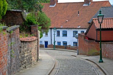 The view of a side road, Lincoln, Lincolnshire, England