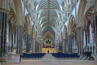 The Nave, Lincoln Cathedral, Lincoln, Lincolnshire, England