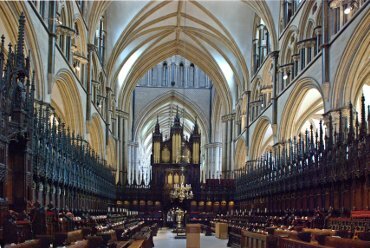 View of St. Hugh's Quire, Lincoln Cathedral, Lincoln, Lincolnshire, England