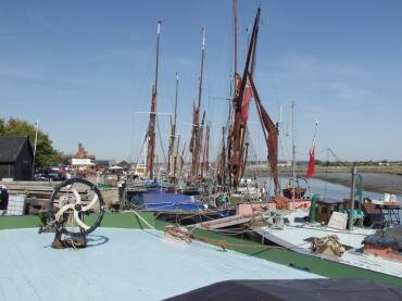 Photograph of Thames sailing barges at Hythe Quay, Maldon, Essex, England