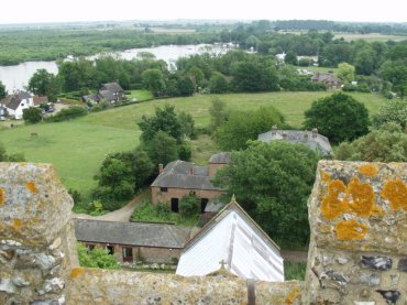 View from Ranworth Church tower, Ranworth, Norfolk, England