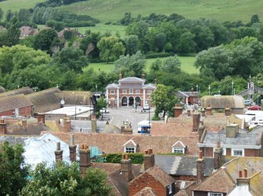 View from St. Mary's Church tower, Rye, Sussex, England, Great Britain