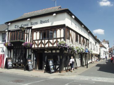 View of the Cross Keys Hotel, Saffron Walden, Essex