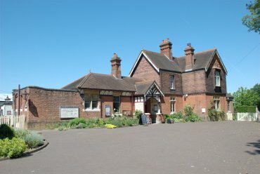 Scene showing Sheffield Park Station, Bluebell Railway, Sussex, England