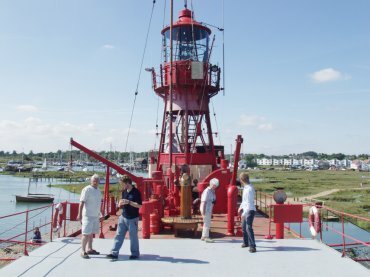 Picture of the Trinity Light Vessel, Essex Marshes at Tollesbury, Essex, England