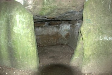 View of a burial chamber, Wayland's Smithy, Uffington, Oxfordshire, England