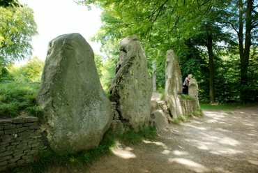 The entrance stones, Wayland's Smithy, Uffington, Oxfordshire, England