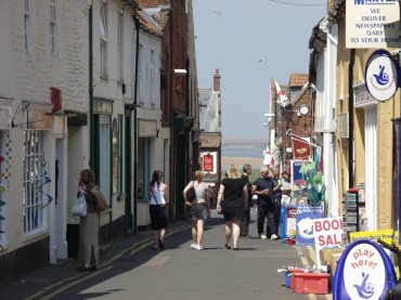 View of Staithe Street, Wells-next-the-Sea, Norfolk, England