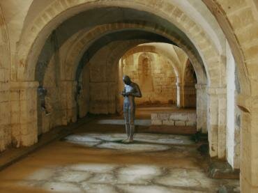 View of the Crypt, Winchester Cathedral, Winchester, Hampshire (Hants), England