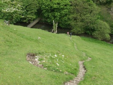 Picture of the Gipsy Bank steps, Wolfscote Dale, Hartington, Derbyshire Peak District