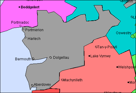County of Merionethshire with scenes, views, pictures, photographs, landscapes, locations and places of interest.